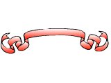 Notice on a curvy ribbon
